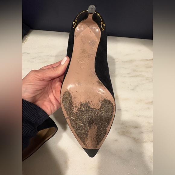 Gucci Black Suede Pointed Heels - Picture 6 of 8